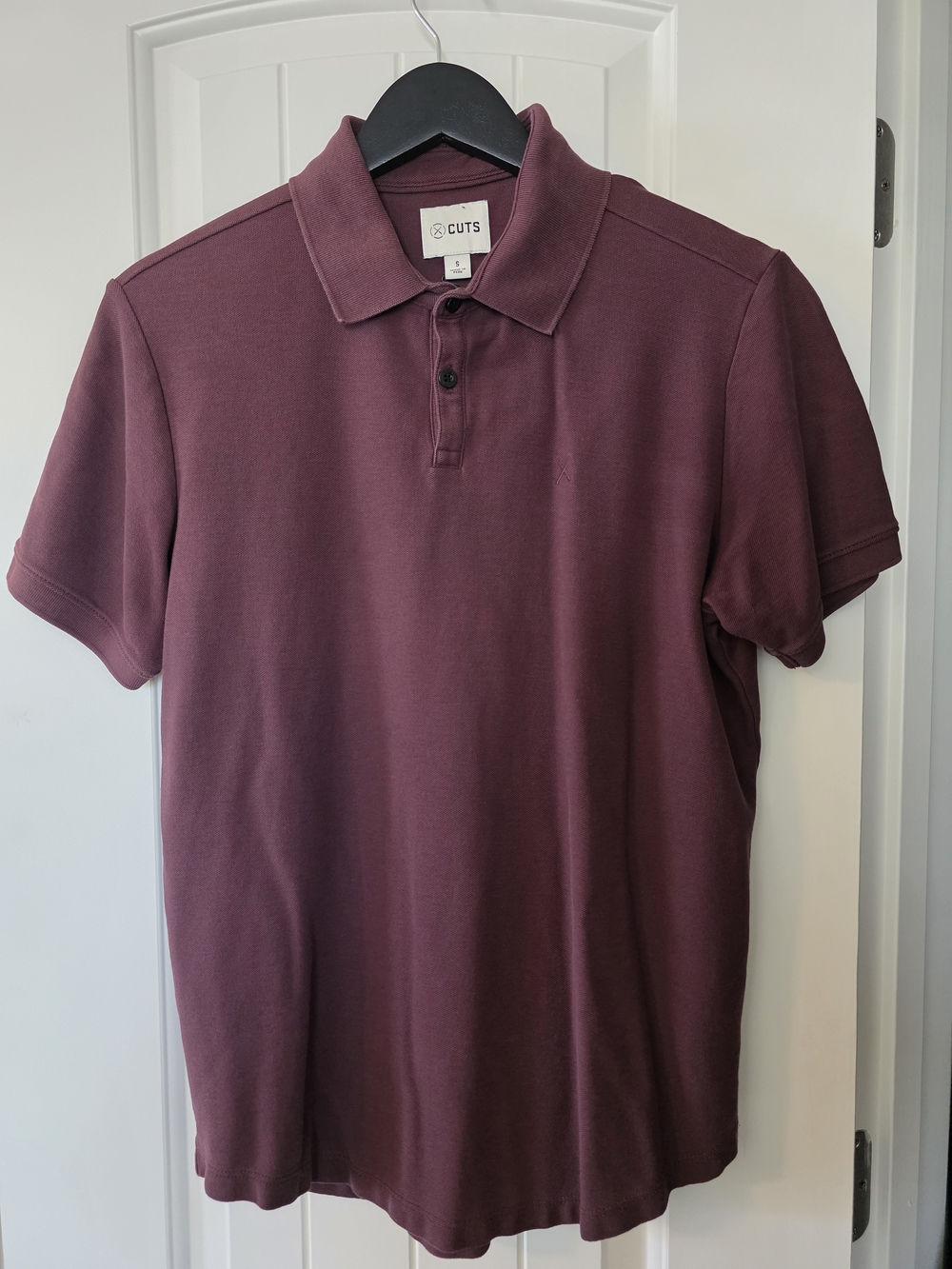 Cuts Clothing Men's Prestige Polo Curve Hem 100% Pima Cotton Shirt